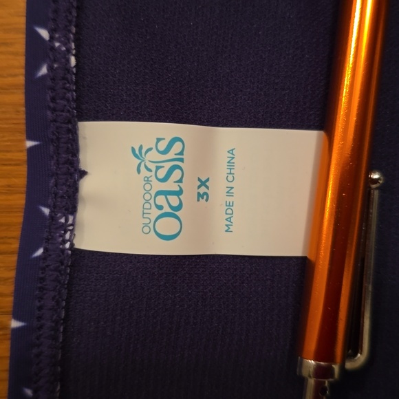 OASIS BRAND WOMEN'S PLUS SIZE BLUE & WHITE STARS SWIM SUIT BOTTOM SIZE 3X - Picture 3 of 14